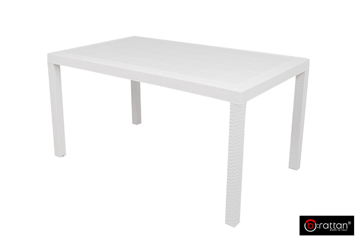 Стол B:rattan Houston 1500*900мм белый