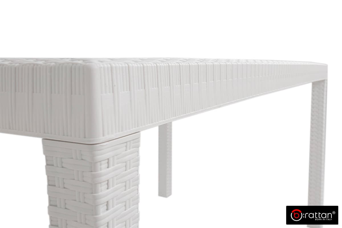 Стол B:rattan Houston 1500*900мм белый