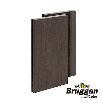 Террасная доска Bruggan Multicolor 160х19х3000мм Полнотелая Wenge